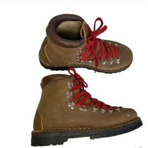Vibram Shoes | Vintage Vibram Montagna Brown Suede Hiking Boots Size 7b Heavy Duty Boots | Color: Brown | Size: 7 | Frenchroses's Closet